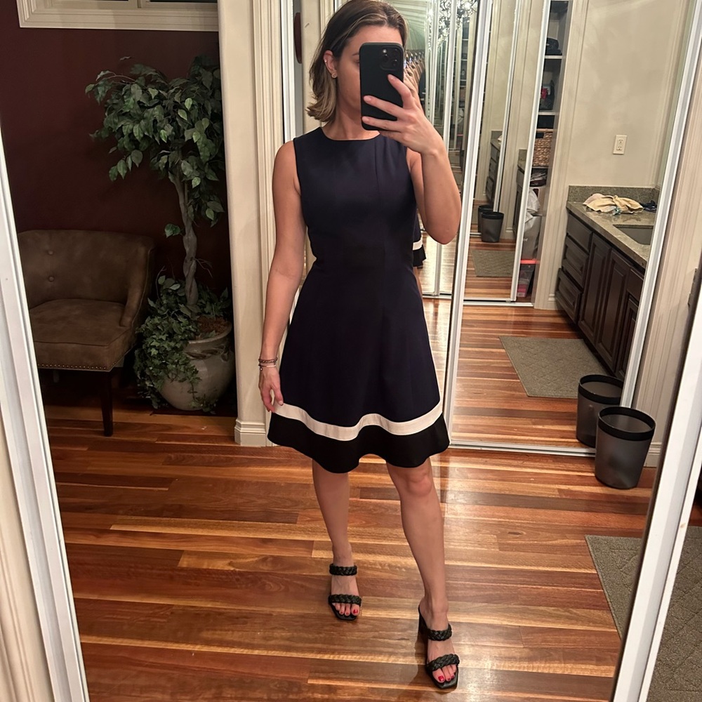 Calvin Klein fit and flare work dress